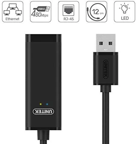 Kabelis  UNITEK Y-1468 Unitek USB 2.0. to Fast Ethernet converter, Y-1468