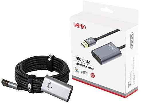 UNITEK Y-271 Unitek Cable USB 2.0 Active Extension, 5m, Alu., Y-271