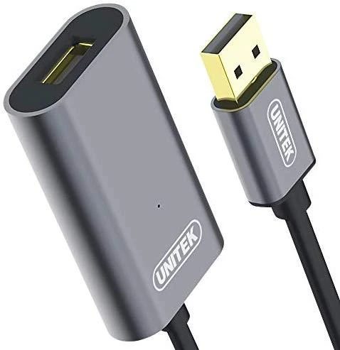 UNITEK Y-271 Unitek Cable USB 2.0 Active Extension, 5m, Alu., Y-271