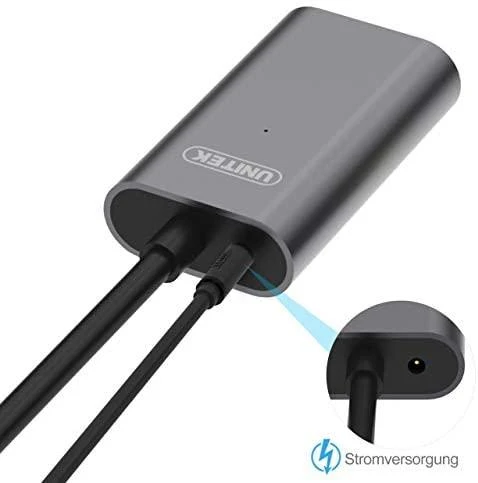 UNITEK Y-271 Unitek Cable USB 2.0 Active Extension, 5m, Alu., Y-271