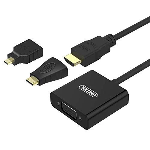 UNITEK Y-6355 Unitek Adapteris mini/mikro HDMI prie VGA + garso, Y-6355