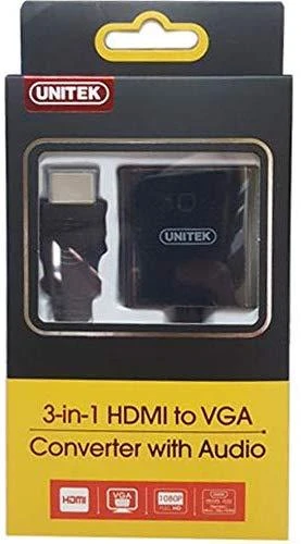 UNITEK Y-6355 Unitek Adapteris mini/mikro HDMI prie VGA + garso, Y-6355
