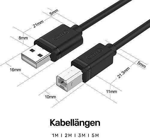 UNITEK Y-C430GBK Unitek USB laidas USB 2.0 AM-BM, 1,0m Y-C430GBK