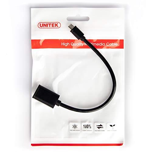 UNITEK Y-C438GBK Unitek kabelis OTG USB 2.0. AF į microUSB BM, Y-C438GBK