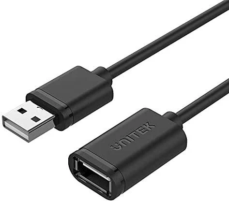 UNITEK Y-C449GBK Unitek USB plėtinio keitiklis USB2.0 AM-AF, 1,5m Y-C449GBK
