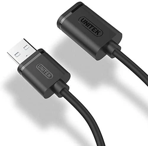 UNITEK Y-C449GBK Unitek USB plėtinio keitiklis USB2.0 AM-AF, 1,5m Y-C449GBK