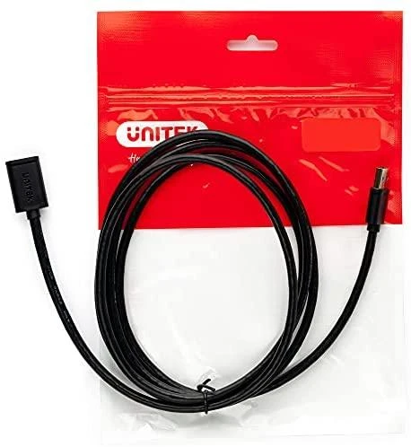 UNITEK Y-C449GBK Unitek USB plėtinio keitiklis USB2.0 AM-AF, 1,5m Y-C449GBK