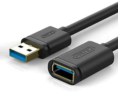 UNITEK Y-C456GBK Unitek USB plėtinio keitiklis USB3.0 AM-AF, 0,5m Y-C456GBK