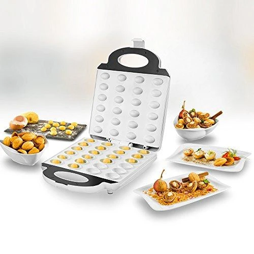 Unold Waffle-Nuts maker 48360 Baltas, 1400 W, Nuts, Vaflių skaičius 24, Ceramic coating
