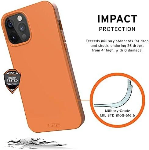 Urban Armor Gear Oranžinis CASE DĖKLAS UAG URBAN RUGGED GEAR OUTBACK BIO IPHONE 12 PRO MAX Oranžinis