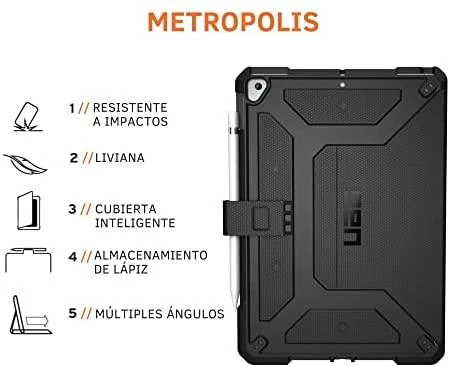 Urban Armor Gear UAG Metropolis Apple Pieštukas dėklas iPad 10.2" – juodas