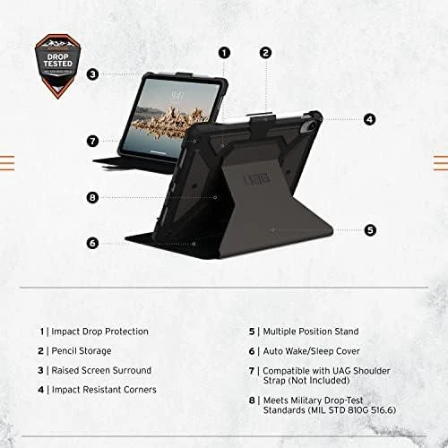 Urban Armor Gear UAG Metropolis SE, juodas - iPad 10.9" 2022