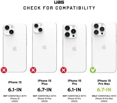 Urban Armor Gear UAG Monarch Apple iPhone 15 Pro Max - dėklas telefonui žalios spalvos kevlar