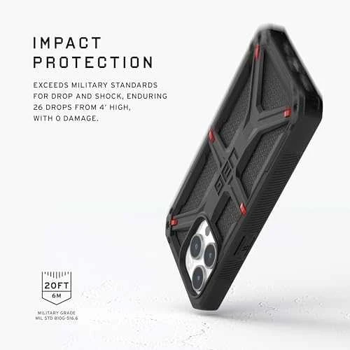 Urban Armor Gear UAG Monarch Apple iPhone 15 Pro - dėklas telefonui juodos spalvos kevlar