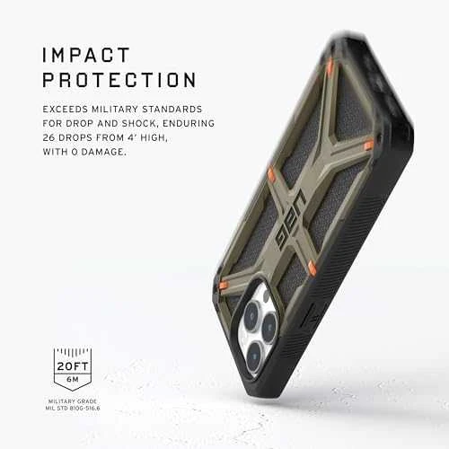 Urban Armor Gear UAG Monarch Apple iPhone 15 Pro Max - dėklas telefonui žalios spalvos kevlar