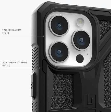 Urban Armor Gear UAG Monarch Apple iPhone 15 Pro - dėklas telefonui juodos spalvos kevlar