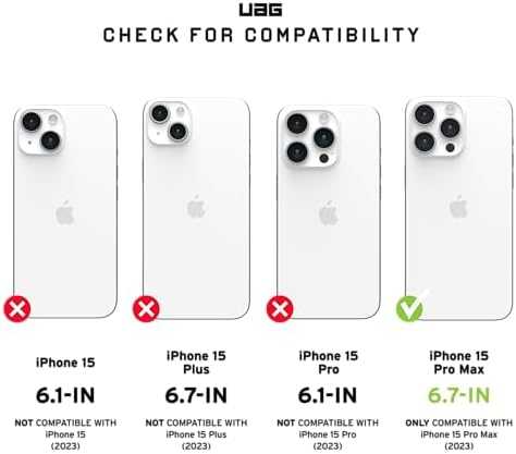 Urban Armor Gear UAG Monarch Pro case su MagSafe Apple iPhone 15 Pro Max - dėklas telefonui juodos spalvos carbon
