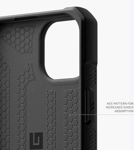 UAG Urban Armor Gear dėklas MONARCH, skirtas IPHONE 15 Plus, juodas, kevlarinis