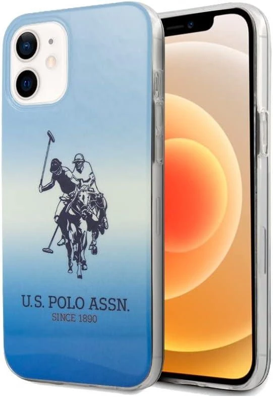Us Polo Assn US Polo USHCP12SPCDGBL Apple iPhone 12 mini 5,4" telefono dėklas mėlynos spalvos Gradient Collection