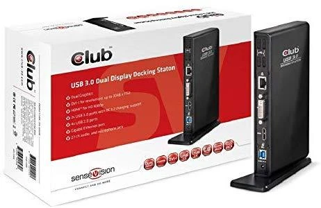 Stacja / replikatorius Club 3D SenseVision Dual Ekranas USB 3.0 (CSV-3242HD)