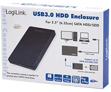 Išorinio kietojo disko dėklas LogiLink UA0339