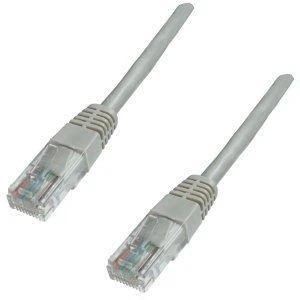 NETRACK BZPAT25U5E pataisomasis kabelis RJ45 beknis Cat 5e UTP 25m pilkas