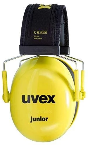Apsauginės ausinės vaikams Uvex Junior, SNR:29dB, geltonos
