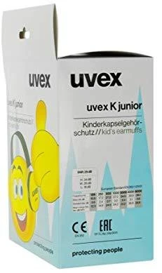 Apsauginės ausinės vaikams Uvex Junior, SNR:29dB, geltonos