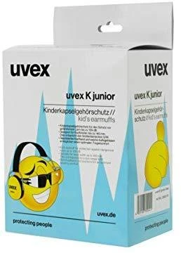 Apsauginės ausinės vaikams Uvex Junior, SNR:29dB, geltonos