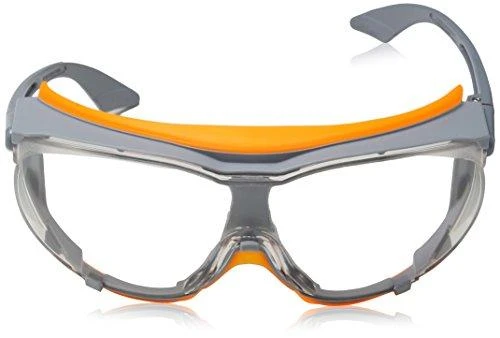 Apsauginiai akiniai Uvex Skyguard NT, skaidri linzė, supravision excellence padengimas (nerasoja iš vidaus, nesibraižo iš išorės), plastikinės kojelės, minkšta tarpinė, pilki/oranžiniai