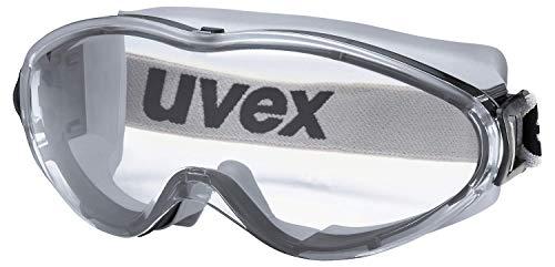 Uvex Apsauginiai akiniai Ultrasonic, skaidri panoraminė linzė, supravision excellence padengimas, guminė juostelė, juodi/pilki