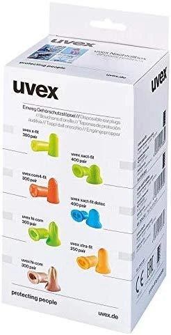 Ausų kamštukai Uvex x-fit papildymo dėžutė skirta one 2 click dispenseriui, 300 porų