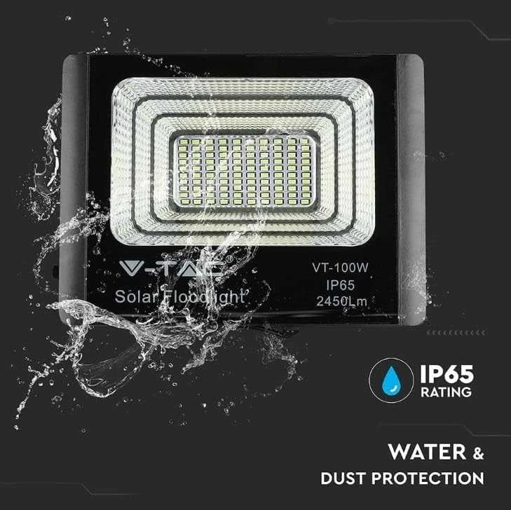 V-tac 20W LED prožektorius su saulės baterija.