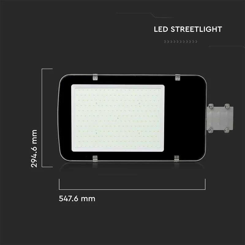 100W LED gatvės šviestuvas, pilkas, 4000K, SAMSUNG LED chip
