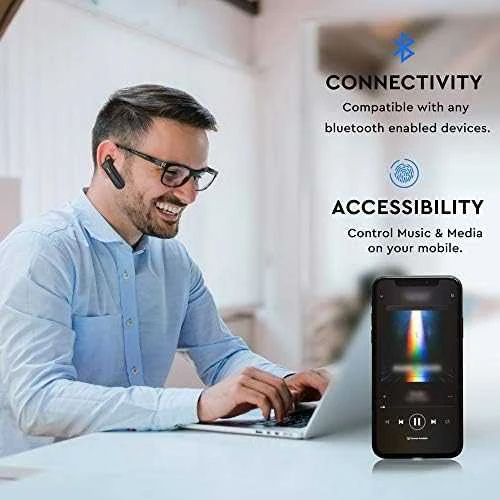 Bluetooth ausinės, 70mAh, juodos sp.