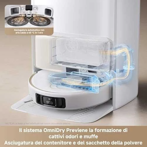 Dulkių siurblys - robotas MOVA V50 Ultra Complete, baltos spalvos