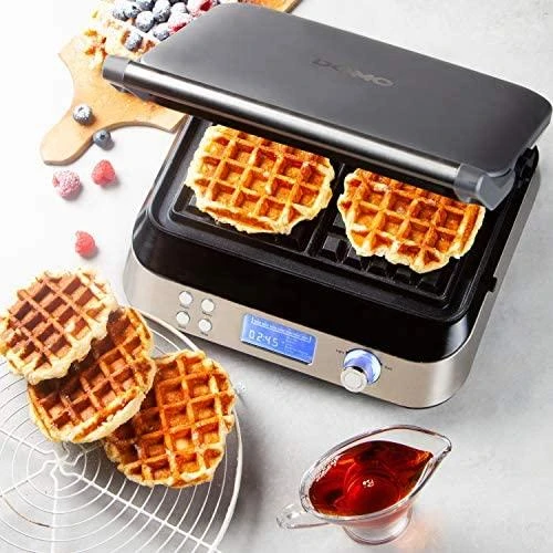 Vaflinė Domo DO9219W waffle iron 2 waffle(s) 1600 W Nerūdijantis plienas