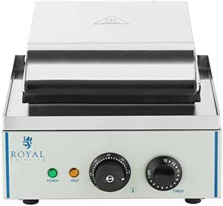 Royal Catering Teflonu dengta vaflinė apvaliems vafliams, širdelės rozetė, skersmuo. 21 cm
