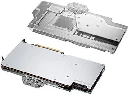 PHANTEKS Glacier G6000 STRIX GPU Vanduo Block, ASUS RX 6800/6900 Strix/TUF, D-RGB – sidabrinis