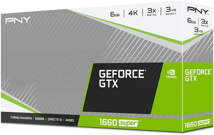 Ｐ*0様 NVIDIA GeForce GTX 1660 SUPER 6GB G Vaizdo plokštė PNY GeForce GTX 1660 Super 6GB Dual Fan GDDR6