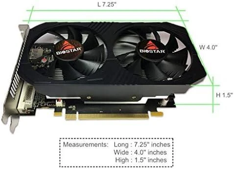 Vaizdo Plokštė - Biostar VA5615RF41 AMD Radeon RX 560 4 GB GDDR5