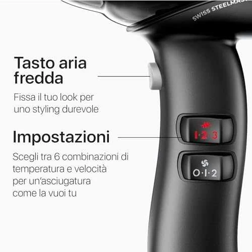 Ligo Electric VALERA SM 588.02 RC CR Chrome Swiss Steel-Master Plaukų džiovintuvas