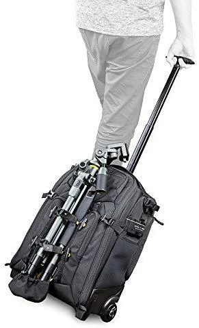 Vanguard Alta Fly 49T Vežimėlis (Riedantis dėklas), Vidiniai matmenys (P x P x A) 310 x 160 x 420 mm, Juodas, Uždangalas nuo lietaus