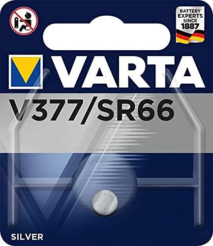 Varta 377 sidabrinis oxide button cell batteries