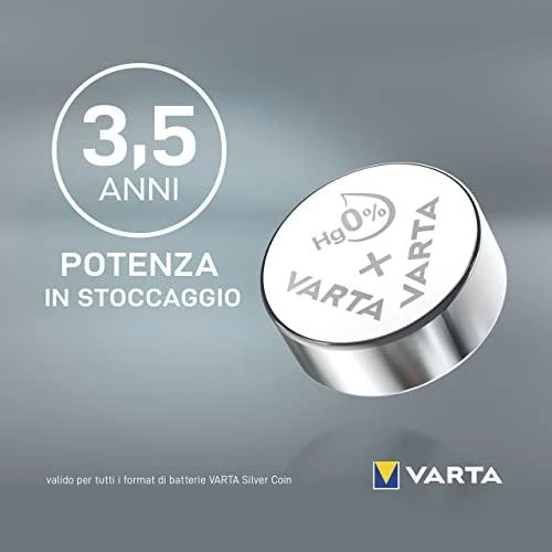 Varta 377 sidabrinis oxide button cell batteries