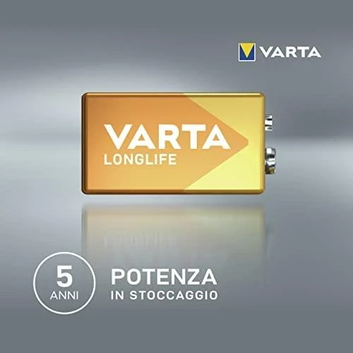 Baterija Varta Longlife 9V alkaline, 1 vnt