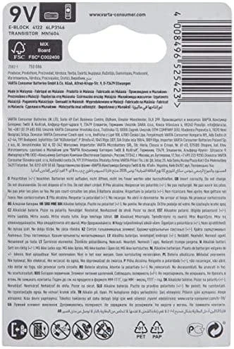 Baterija Varta Longlife 9V alkaline, 1 vnt