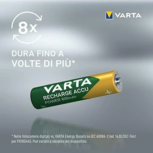 Varta Power Accu AAA 800 mAh Įkraunama baterija Nikelio-metalo hidridas (NiMH)