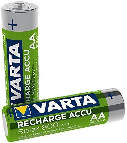 Varta AA HR6 Pakraunamos Baterijos Solar 800mAh 2vnt