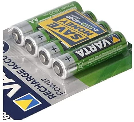 Įkraunami Elementai Varta AA R6 2600 mAh 5716 4 vnt. 